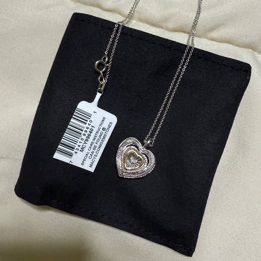 Macys Fine Jewelry Bridge Diamond Hearts
